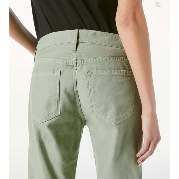 FRAME Le Garcon Slim Boyfriend Jeans in Washed Military, SZ 30 - Picture 12 of 14